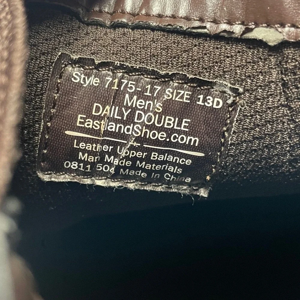 Eastland Daily Double Brown Leather Chelsea Boot Men's 13D